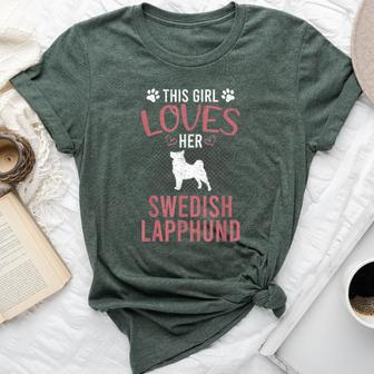 This Girl Loves Her Swedish Lapphund Dog Lover Bella Canvas T-shirt | Mazezy