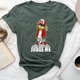 Only God Can Judge Me Hip Hop Teddy Christian Religion Bella Canvas T-shirt | Mazezy