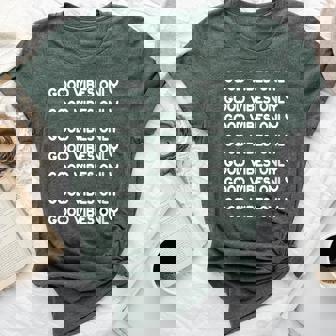 Good Vibes Only Repitition Bella Canvas T-shirt | Mazezy