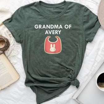 Grandma Avery Newborn Baby Girl Individual Bella Canvas T-shirt | Mazezy