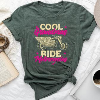 Grandmas Ride Motorcycles Biker Granny Bella Canvas T-shirt | Mazezy AU