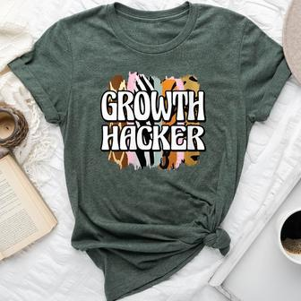 Growth Hacker Leopard Print Bella Canvas T-shirt | Mazezy