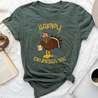 Happy Drunksgiving Friends Family Thanksgiving Drunks Giving Bella Canvas T-shirt | Mazezy