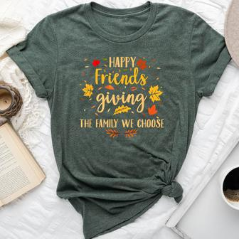 Happy Friendsgiving Friends & Family Fall Thanksgiving Bella Canvas T-shirt - Thegiftio UK