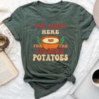 I'm Just Here For The Mashed Potatoes Women's Men's Bella Canvas T-shirt - Thegiftio UK
