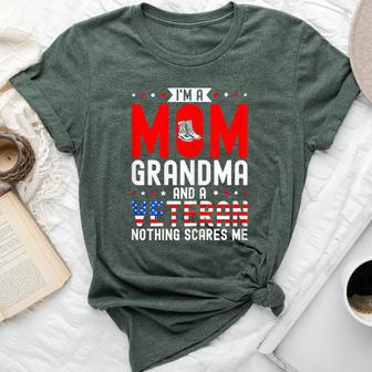 I'm A Mom Grandma And A Veteran Female Veteran Grandmother Bella Canvas T-shirt | Mazezy
