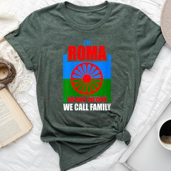 I'm Roma We Call Family Traveller Romani Flag Bella Canvas T-shirt | Mazezy