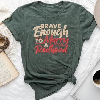 Irish Ginger Wife Husband Brave Enough To Marry A Redhead Bella Canvas T-shirt | Mazezy