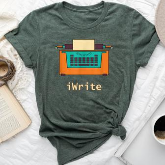 Iwrite Blogger Novel English Teacher Lit Prof Editor Bella Canvas T-shirt | Mazezy
