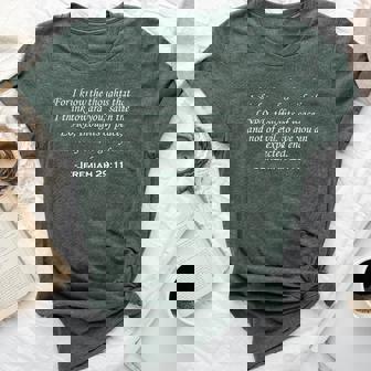 Jeremiah 2911 Christian Bible Verse Bella Canvas T-shirt | Mazezy