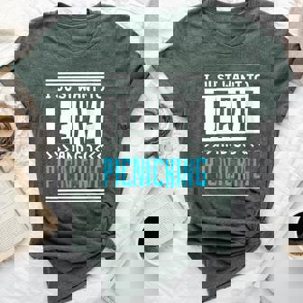 I Just Want To Leave And Go Picnicking Bella Canvas T-shirt | Mazezy