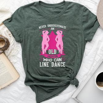 Line Dancing Dance Teacher Choreographer Dancer Grandma Bella Canvas T-shirt | Mazezy
