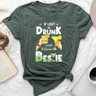 If Lost Or Drunk Please Return To Bestie Margarita Bella Canvas T-shirt | Seseable CA