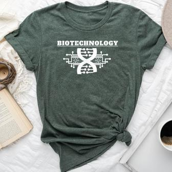 I Love Biotechnology Teacher Biotechnologist Bella Canvas T-shirt | Mazezy