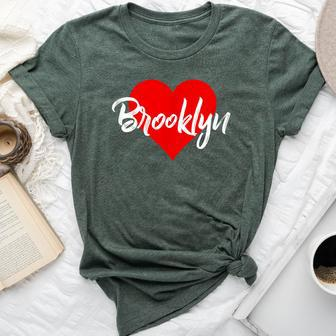I Love Brooklyn Nyc Lover Borough For Women Bella Canvas T-shirt | Mazezy