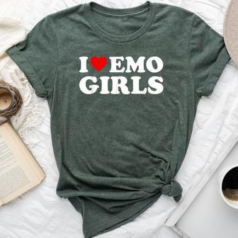 I Love Emo Girls Bella Canvas T-shirt - Monsterry