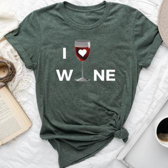 Love Glass Of Wine Gourmet Trend Edition Bella Canvas T-shirt - Seseable