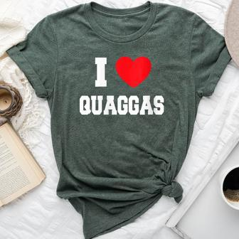 I Love Quaggas Bella Canvas T-shirt | Mazezy