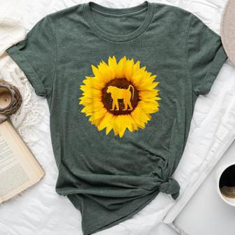 Mandrill For Monkey Baboon Sunflower Lover Bella Canvas T-shirt | Mazezy
