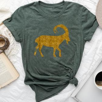 Markhor For Girl Goat Kid Ibex Lover Bella Canvas T-shirt | Mazezy