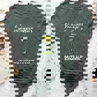 Martini Dirty Glass Life Happens Martini Helps Bella Canvas T-shirt | Mazezy