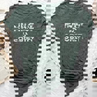 Menace To Sobriety Vintage Saying Sarcastic Beer Bella Canvas T-shirt | Seseable FR