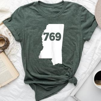 Mississippi 769 Area Code Bella Canvas T-shirt | Mazezy