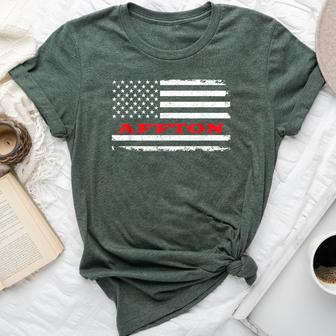 Missouri American Flag Affton Usa Patriotic Souvenir Bella Canvas T-shirt | Mazezy