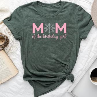 Mom Of The Birthday Girl Winter Onederland 1St Birthday Bella Canvas T-shirt - Seseable