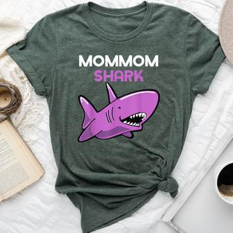 Mommom Shark Family Mom-Mom Bella Canvas T-shirt | Mazezy