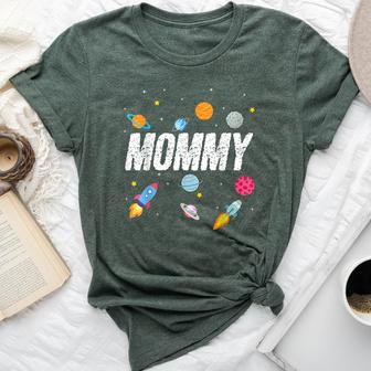 Mommy Outer Space Birthday Party Family Boys Girls Bella Canvas T-shirt | Mazezy