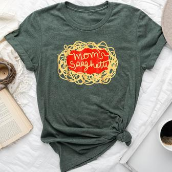 Mom's Spaghetti Mother's Day Bella Canvas T-shirt | Mazezy CA
