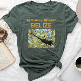 Monkey River Belize Howler Monkey Souvenir Bella Canvas T-shirt | Mazezy