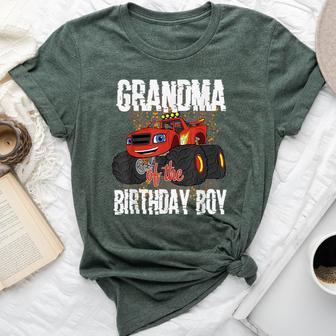 Monster Truck Family Matching Party Grandma Of The Birthday Bella Canvas T-shirt | Mazezy