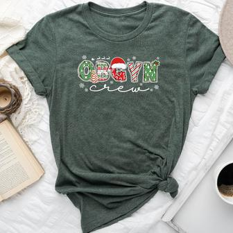 Obgyn Crew Labor And Delivery Ob Nurse Santa Hat Christmas Bella Canvas T-shirt | Mazezy