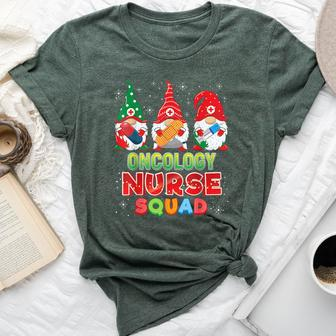Oncology Nurse Squad Christmas Gnomes Ugly Sweater Gnome Bella Canvas T-shirt - Thegiftio UK