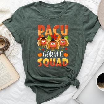 Pacu Gobble Squad Turkey Pacu Nurse Thanksgiving Matching Bella Canvas T-shirt | Mazezy