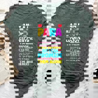 Paraeducator Paraprofessional Sped Teacher Back To School Bella Canvas T-shirt | Mazezy