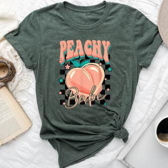 Peachy Babe Inspirational Women's Graphic Bella Canvas T-shirt | Mazezy