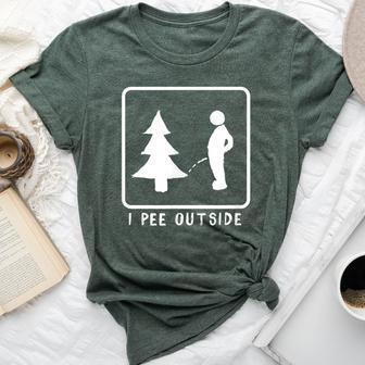 I Pee Outside Sarcastic Camping For Campers Bella Canvas T-shirt | Mazezy