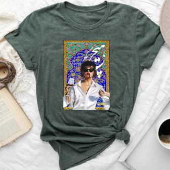 Persian Woman Hich Magoo Say Nothing In Farsi Iranian Bella Canvas T-shirt | Mazezy