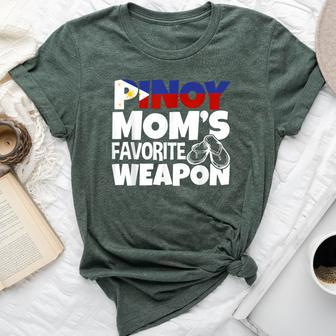 Pinoy Mom's Favorite Weapon Filipino Bella Canvas T-shirt | Mazezy