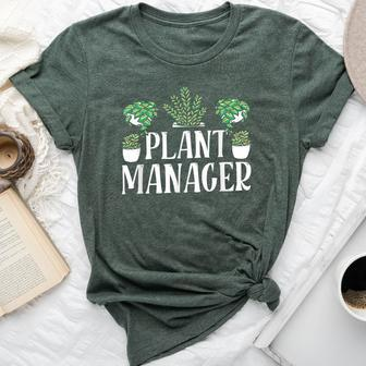 Plant Manager Landscaping Garden Gardening Gardener Bella Canvas T-shirt | Mazezy