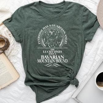 Proud Bavarian Mountain Hound Guardian Angel Dog Mom Bella Canvas T-shirt | Mazezy