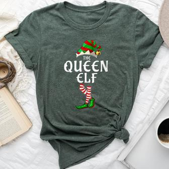 The Queen Elf Matching Family Christmas Party Pajama Bella Canvas T-shirt - Seseable