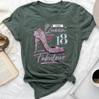 This Queen Makes 18 Looks Fabulous 18Th Birthday Girls Bella Canvas T-shirt | Mazezy