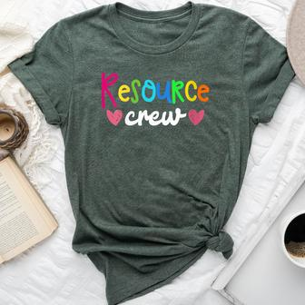 Resource Crew Special Education Teacher Special Ed Bella Canvas T-shirt | Mazezy