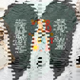 Retro Dad Of Groovy One Matching Family 1St Birthday Party Bella Canvas T-shirt - Thegiftio