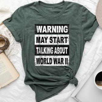 Retro World War Two Ww2 History Teacher Bella Canvas T-shirt | Mazezy