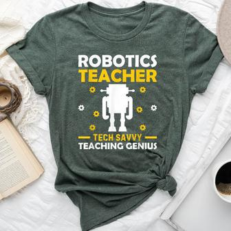 Robotics Teacher Building Machine Tech Master Bella Canvas T-shirt | Mazezy